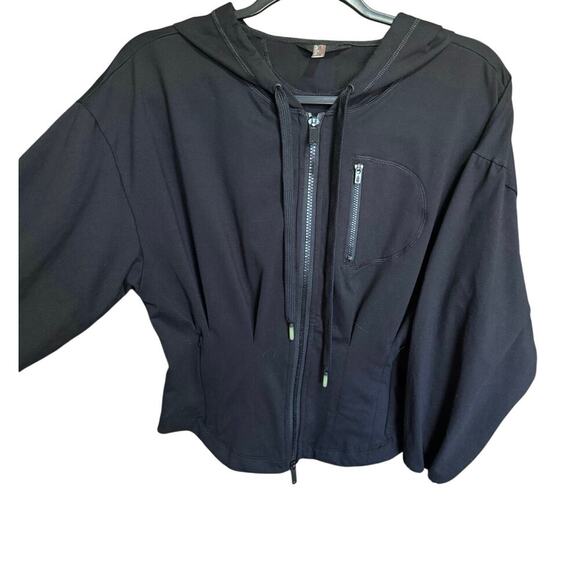 Free People Movement Corset Double Zip Knit Cuff Performance Jacket Size Medium - Picture 2 of 14